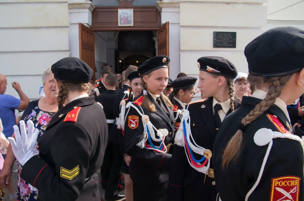 2018-08-28 - 08 Молебен в храме Илии Пророка п. Ново-Синьково на начало учебного год