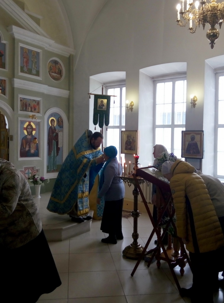 Празднование Иверской иконе Божией Матери в Никольском храме дер. Подмошье. Фото 06