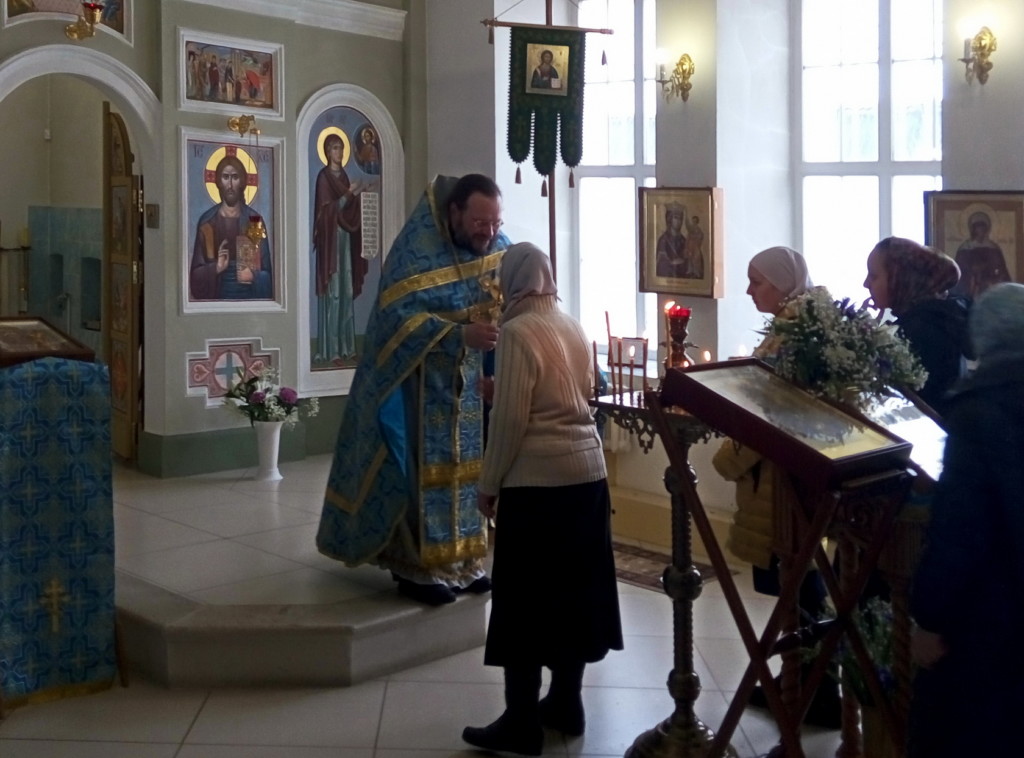 Празднование Иверской иконе Божией Матери в Никольском храме дер. Подмошье. Фото 07
